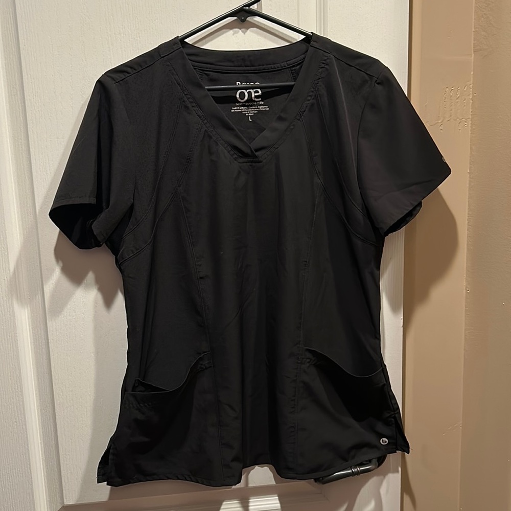 Barco One Scrub Top Black Size L